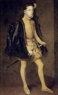Portrait of Alessandro Farnese (1545–1592), Duke of Parma, 1557. Artist: Mor, Antonis (Anthonis) (c. 1517-1577)