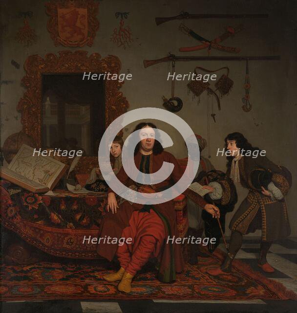 Thomas Hees and his Servant Thomas and Nephews Jan and Andries Hees, 1687. Creator: Michiel van Musscher.