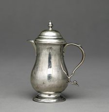 Covered Cream Jug, c. 1740-1760. Creator: Unknown.