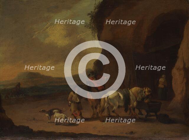 Horsemen Halted on a Mountain Pass, c.1670. Creator: Peeter Bout.