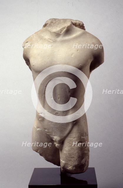 Torso of a Kouros, 575-550 BC. Creator: Unknown.