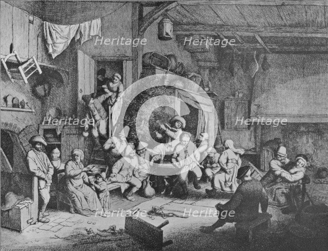 'Dance in a Tavern', 1652. Artist: Adriaen van Ostade.