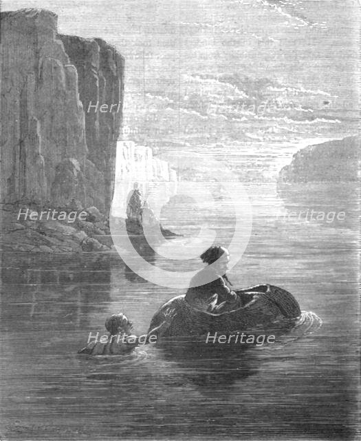 'Boat of Bullock's-hide on Lake Tsana; A journey through Soudan and Western Abyssinia..., 1875. Creator: Unknown.