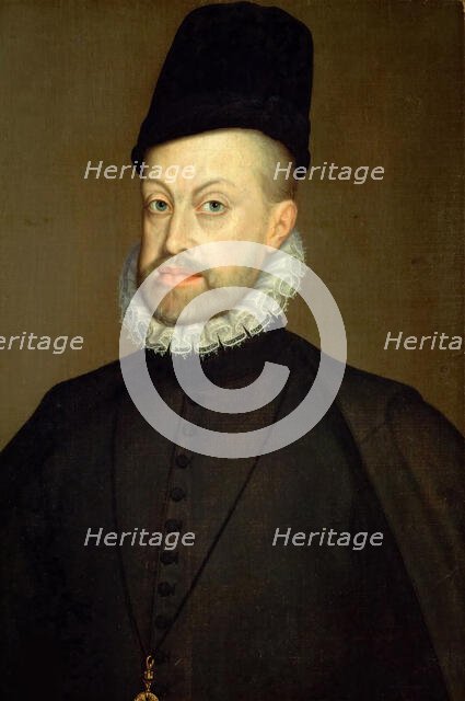 Portrait of Philip II (1527-1598), King of Spain and Portugal, 1568. Creator: Anguissola, Sofonisba (ca. 1532-1625).