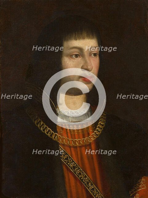 Portrait of Louis XI of France (1423-1483), 1450. Creator: Anonymous.