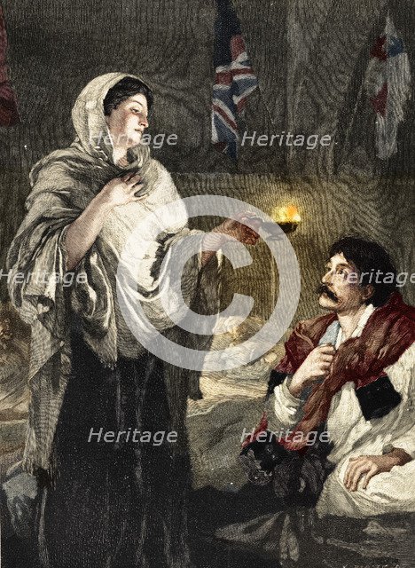 'The Lady with the Lamp', c1880. Artist: Unknown.