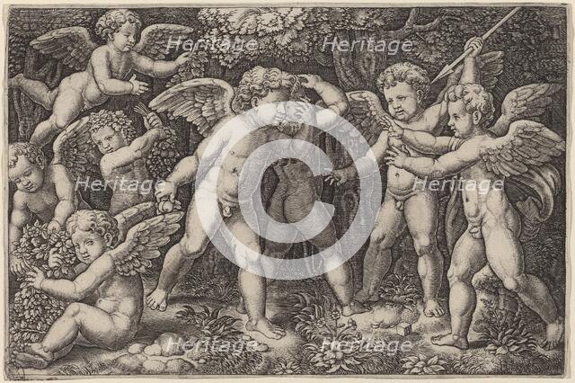 Putti Playing. Creator: Master of the Die.