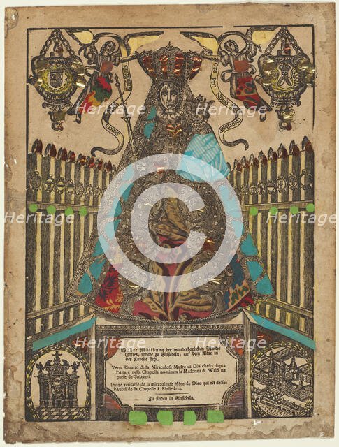 The Adoration of the Einsiedeln Madonna, n.d. Creator: Unknown.