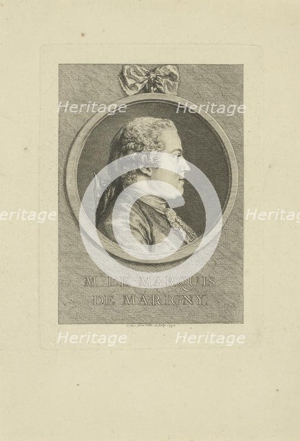 Abel-François Poisson de Vandières, marquis de Marigny (1727-1781), 1757. Creator: Cochin, Charles-Nicolas, the Younger (1715-1790).