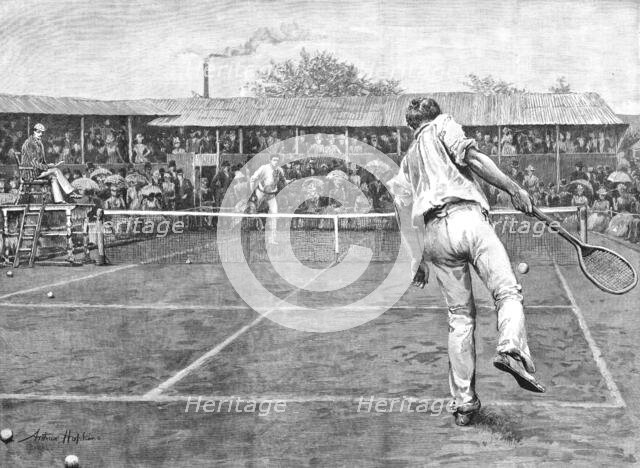 ''The Lawn Tennis Championship Match at Wimbledon', 1888. Creator: Arthur Hopkins.