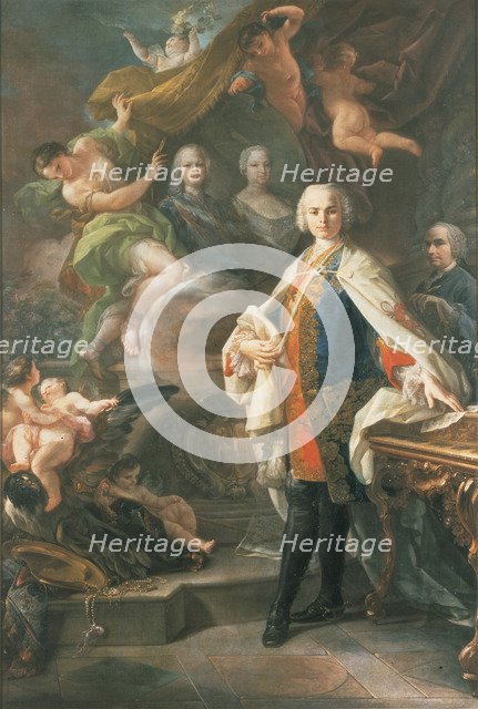 Portrait of the singer Farinelli (Carlo Broschi) (1705-1782), c.1753. Creator: Giaquinto, Corrado (1703-1766).