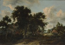 Entrance to a Village, ca. 1665. Creator: Meindert Hobbema.