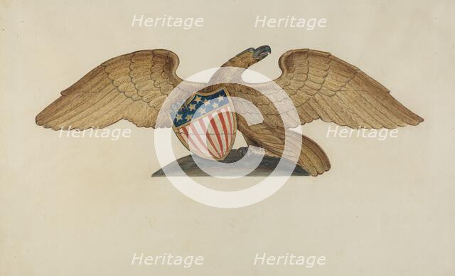 Sternpiece - Eagle, c. 1937. Creator: Al Curry.