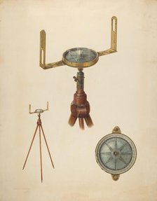 Surveyor's Compass, c. 1937. Creator: Archie Thompson.