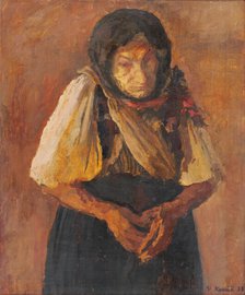 Old Woman, 1933. Creator: Vladimir Kovar.
