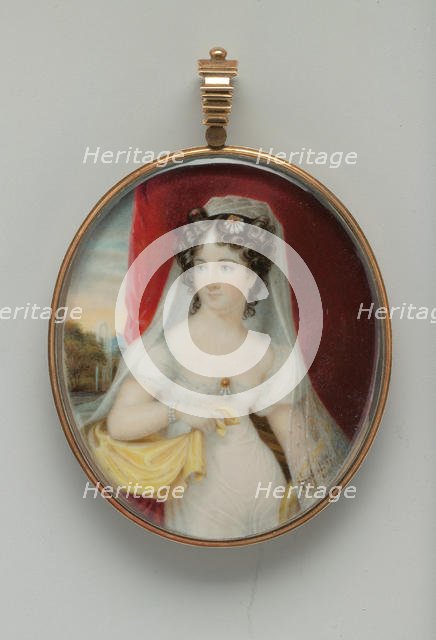 Portrait of a Lady, 1830. Creator: Frederick R. Spencer.