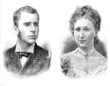 Archduke Rudolph, Crown Prince of Austria, and Princess Stéphanie of Belgium, 1881. Creator: Unknown.