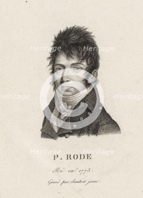 Portrait of the composer Pierre Jacques Joseph Rode (1774-1830). Creator: Anonymous.