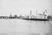 Plague Ship, which carries suspects to Hoffman Island, between c1910 and c1915. Creator: Bain News Service.