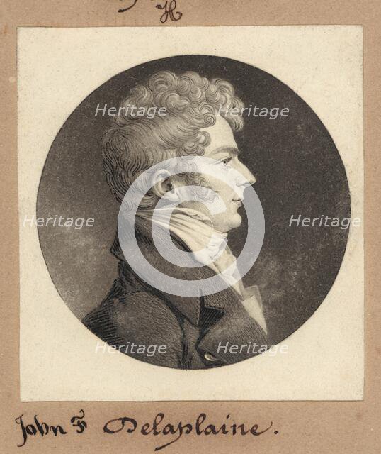 John F. Delaplaine, 1810. Creator: Charles Balthazar Julien Févret de Saint-Mémin.
