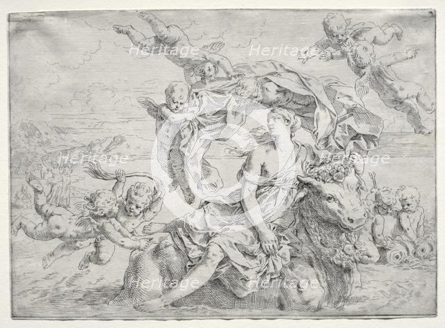 Rape of Europa. Creator: Simone Cantarini (Italian, 1612-1648).