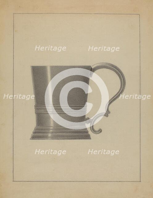 Pewter Mug, c. 1936. Creator: Filippo Porreca.