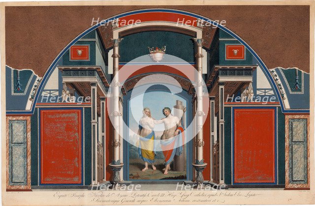 Sheet from a series on the wall decorations of the Villa Negroni in Rome. Plate VII: Bacchus and Ari