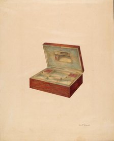 Jewelry or Sewing Box, c. 1937. Creator: George V. Vezolles.