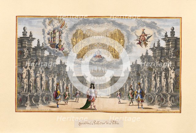 Scene from the opera Il pomo d'oro (The Golden Apple) of A. Cesti to the wedding of Leopold I and Ma