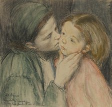 The Kiss (Le Baiser), c1906 / 1922. Creator: Elizabeth Nourse.