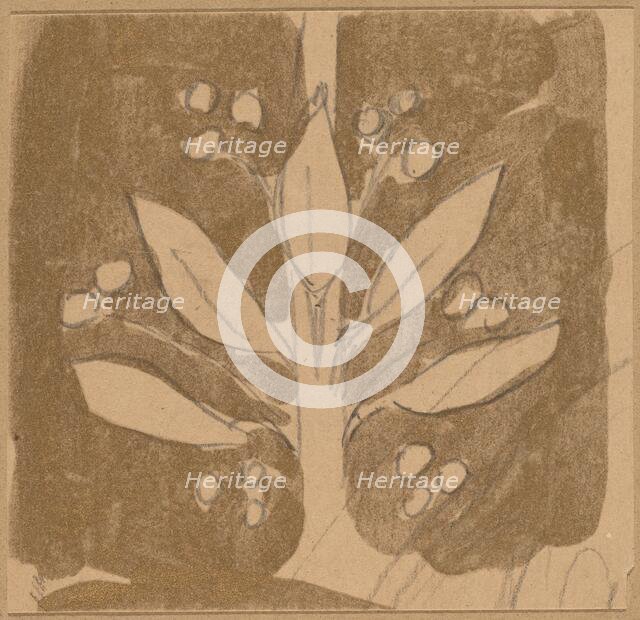 Study for a Border Design, 1890/1897. Creator: Charles Sprague Pearce.