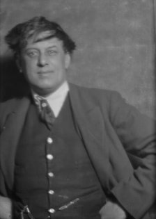 Crowley, Mr., portrait photograph, 1915. Creator: Arnold Genthe.