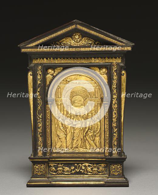 Pax with Christ Appearing to the Apostles, late 1500s. Creator: Valerio Belli (Italian, c. 1468-1546), cast after a model by.