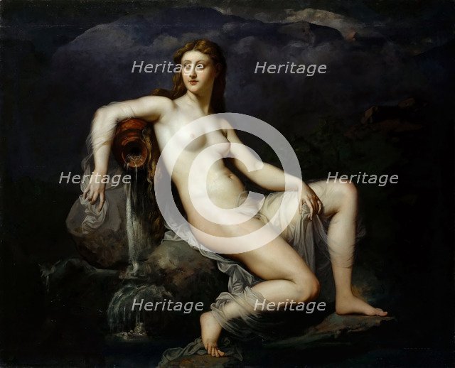 The Water or The Source (L'Eau ou La source). Artist: Lehmann, Henri (1814-1882)