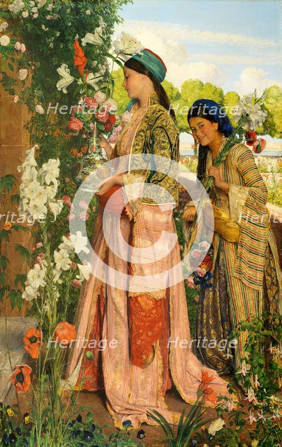 Lilium Auratum, 1871. Creator: John Frederick Lewis.