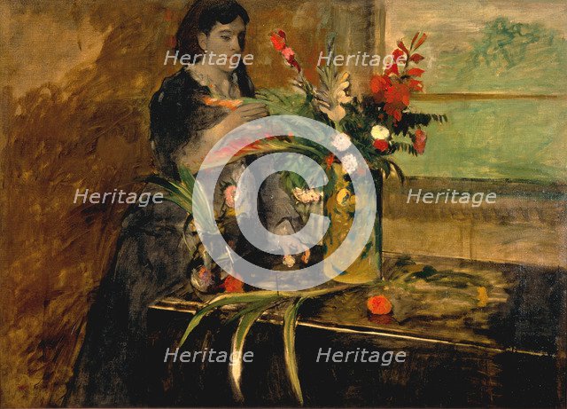 Portrait of Estelle Musson Degas, 1872. Artist: Degas, Edgar (1834-1917)