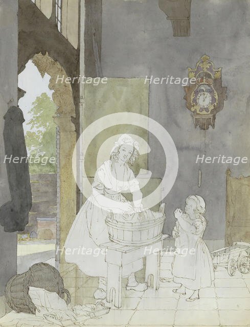 Washerwoman, 1820-1872. Creator: Hendrik Abraham Klinkhamer.