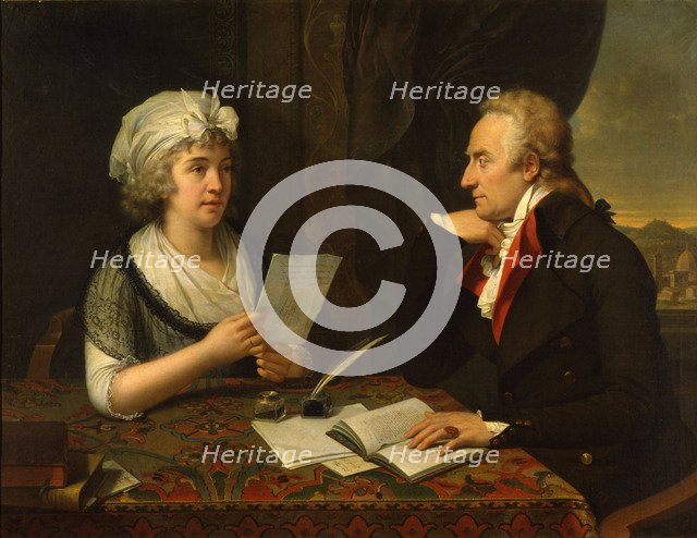 The poet Count Vittorio Alfieri (1749-1803) and Princess Louise of Stolberg-Gedern (1752-1824), 1796