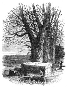Byron's "Tomb" at Harrow, 1862. Creator: Unknown.