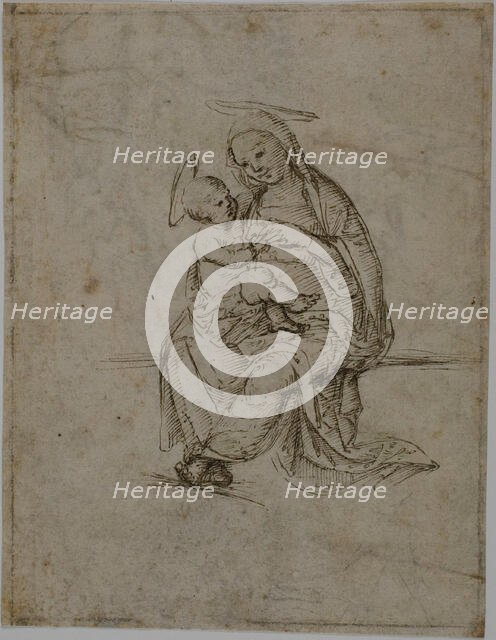 Virgin and Child (recto); Putti (verso), n.d. Creator: Unknown.