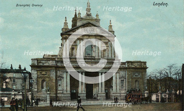 'Brompton Oratory, London', c1910.  Artist: Unknown.