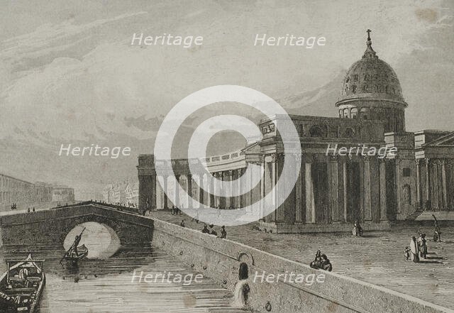 Kazan Cathedral, Saint Petersburg, Russia, 1839. Creator: Paul Dumouza.