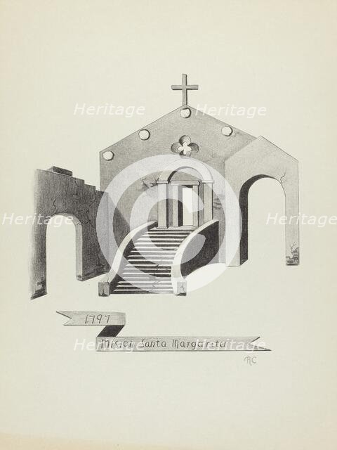 Mision Santa Margarita, 1935/1942. Creator: James Jones.