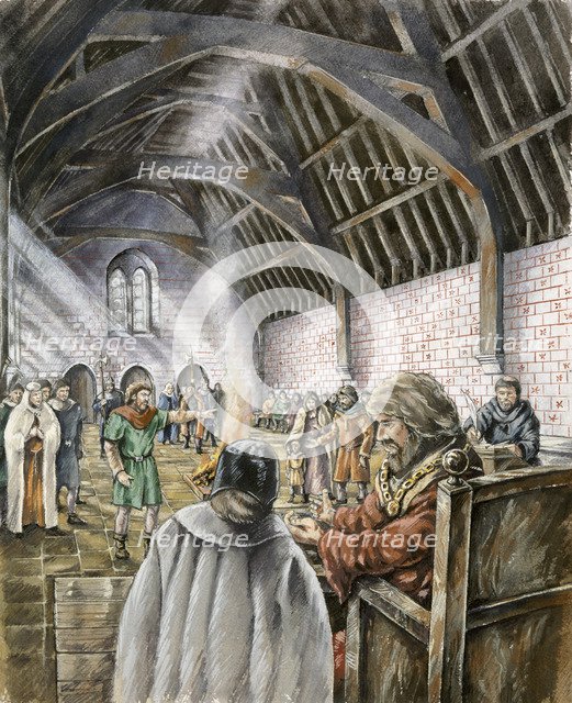 King John's New Hall, Old Sarum, early 13th century, (c1990-2010). Artist: Peter Dunn.