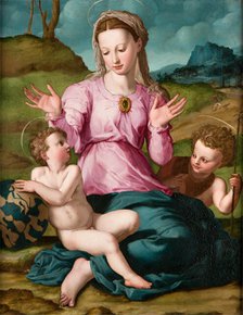 Madonna and Child with Saint John the Baptist, c1540. Creator: Agnolo Bronzino.