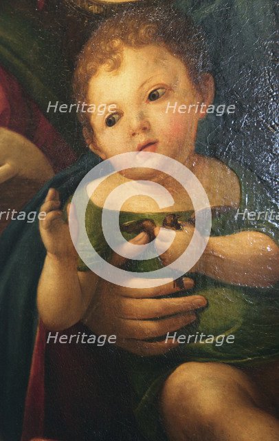 Detail from 'Madonna and Child with Mary Magdalene, St Catherine, and two Saints', 1504. Artist: Alvise Vivarini