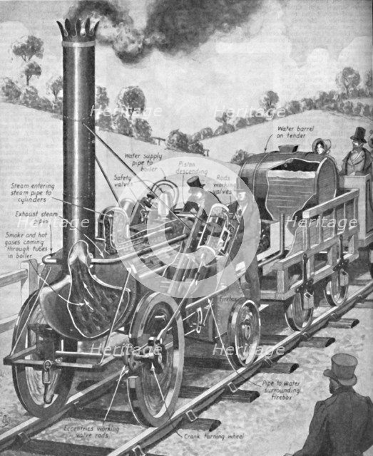 'The Rocket Astonishes Everyone', c1934. Artist: Unknown.