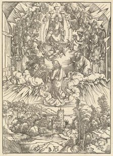 Saint John before God and the Elders, 1498. Creator: Albrecht Durer.