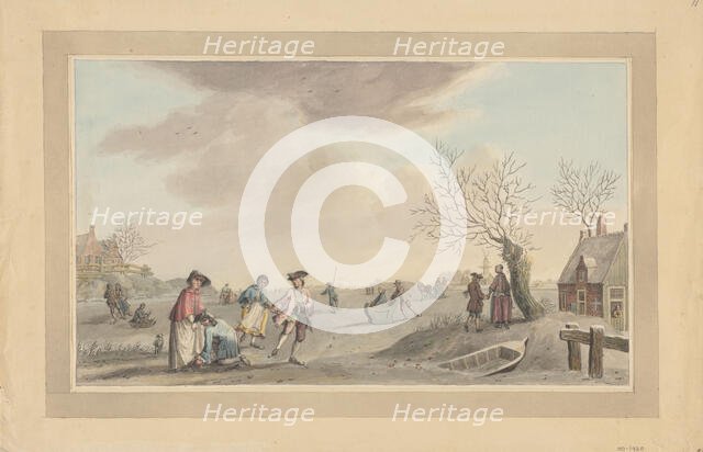 Ice scene, 1700-1800. Creator: Anon.