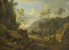 Rocky Landscape in the Evening Light, 1665-1670. Creator: Johann Franciscus Ermels.